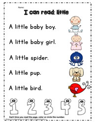 Sight Word to Read - little